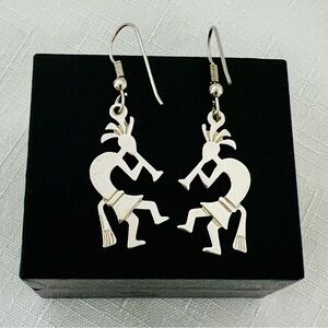 Sterling Silver Kokopelli Earrings